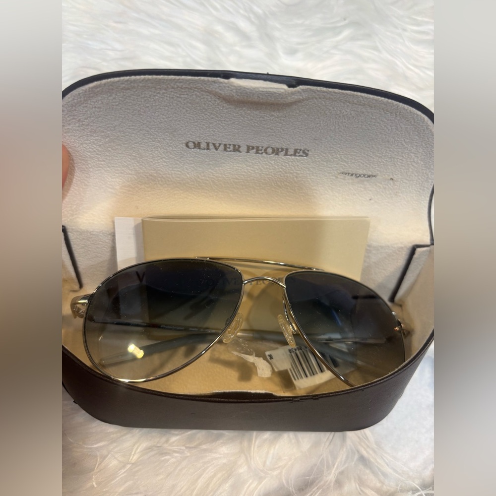 Oliver Peoples Blue and Silver Sunglasses - Picture 4 of 10